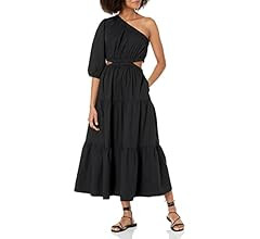 The Drop Women's April One-Shoulder Cutout Tiered Midi Dress | Amazon (US)