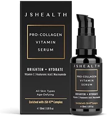 JSHealth Vitamin C Serum for Face - Brightening Hyaluronic Acid Serum - Anti Aging Vitamin C Face... | Amazon (US)