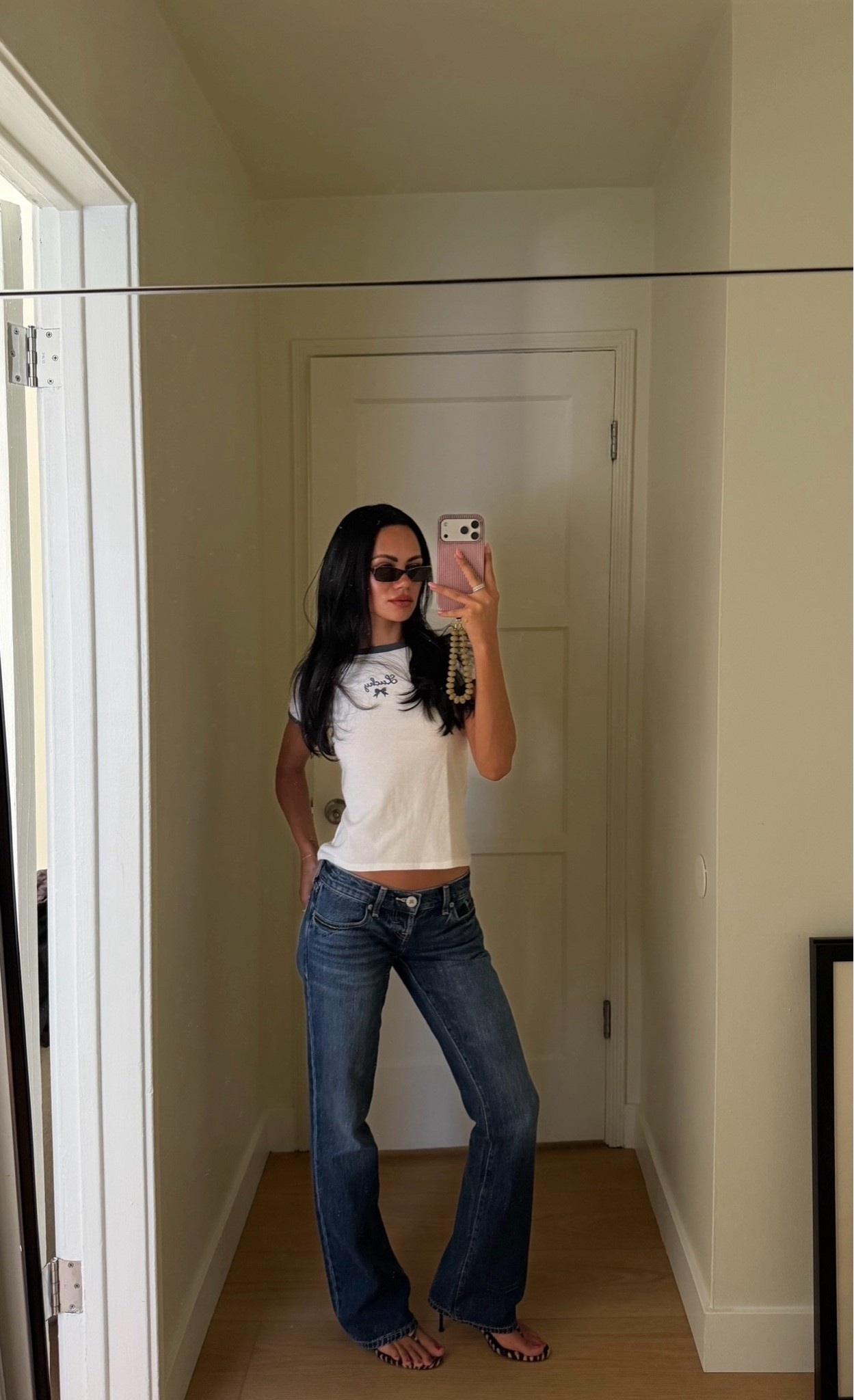 Veronica beard zebra shoes + lucky brand lucky tee and low rise jeans

#LTKootd #LTKdayinmylife #LTKSeasonal