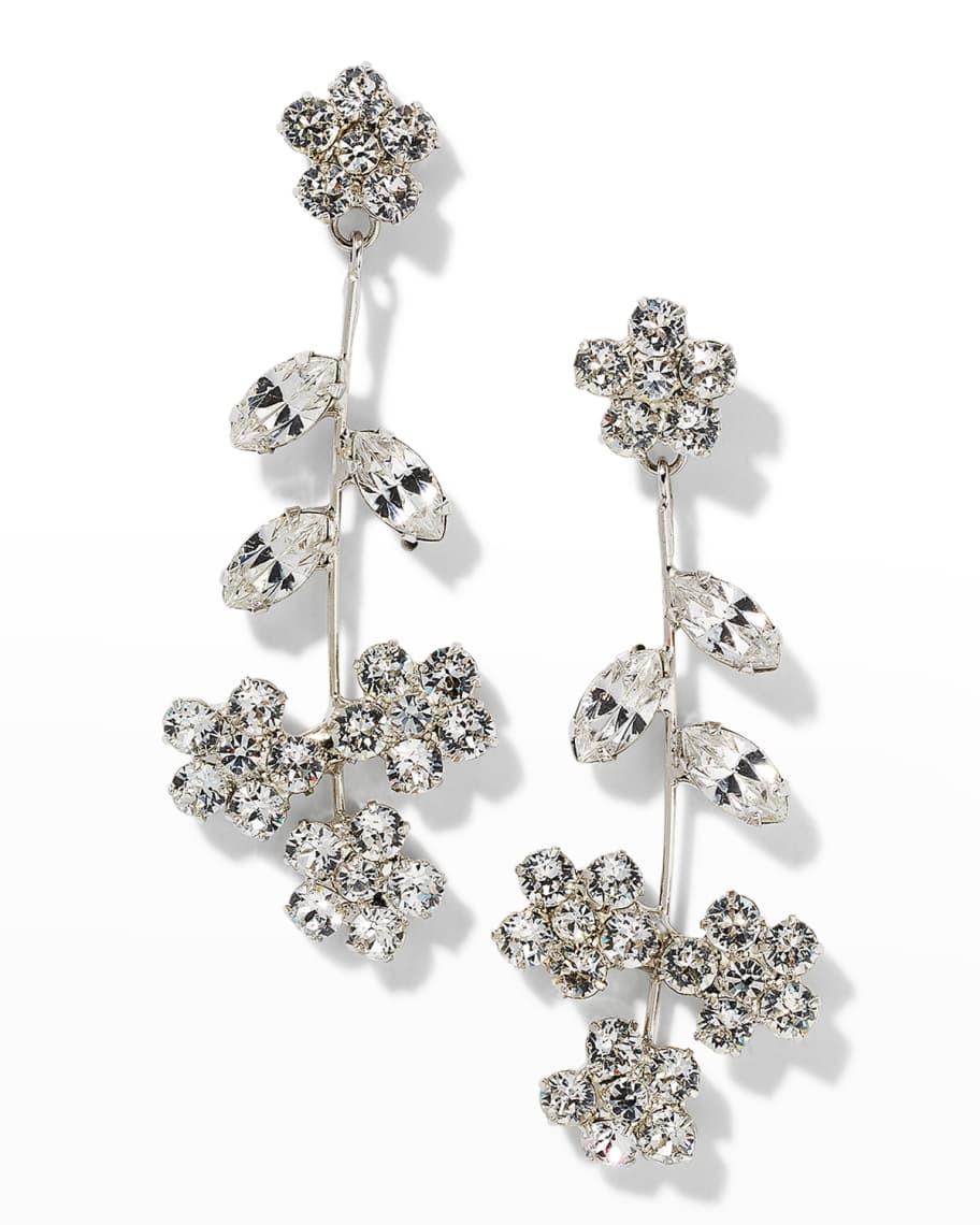 Jennifer Behr Violet Dangle Earrings, Clear | Neiman Marcus