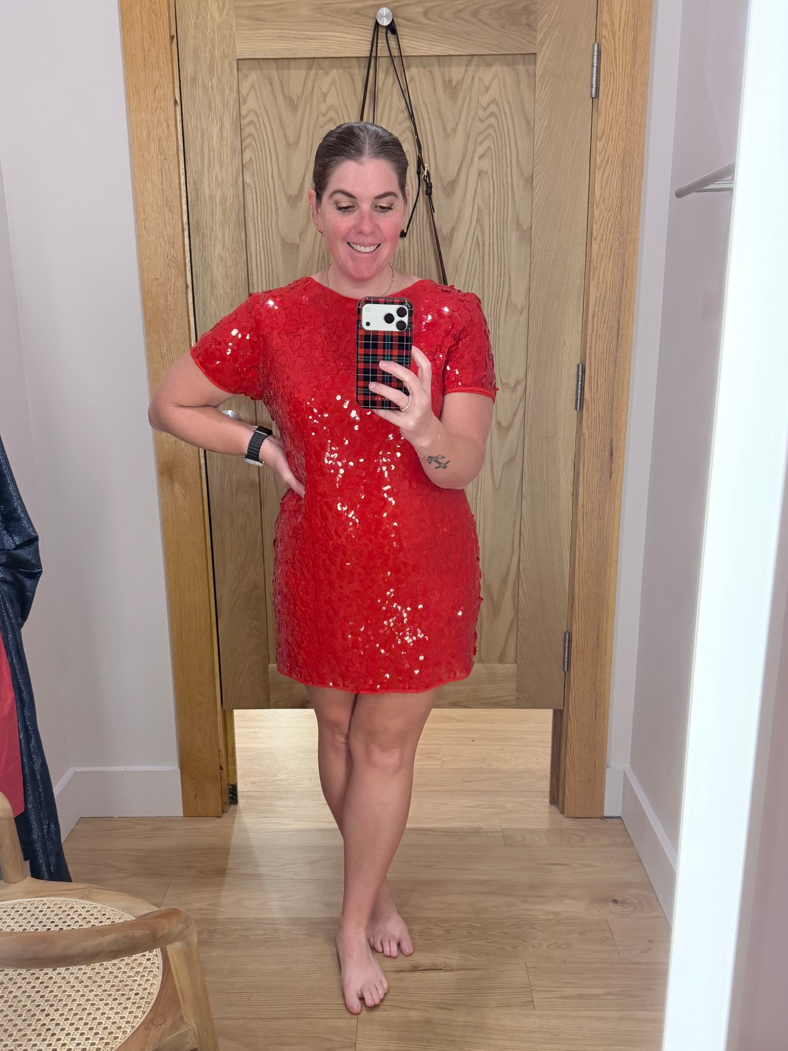 The perfect red sequin dress for all of your holiday parties! This dress would be cute styled with boots or heels and you could dress it up or down for any holiday occasion! The dress runs TTS and is 50% off! You will also get an additional 15% off and free shipping. 

#LTKSaleAlert #LTKCyberWeek #LTKHoliday