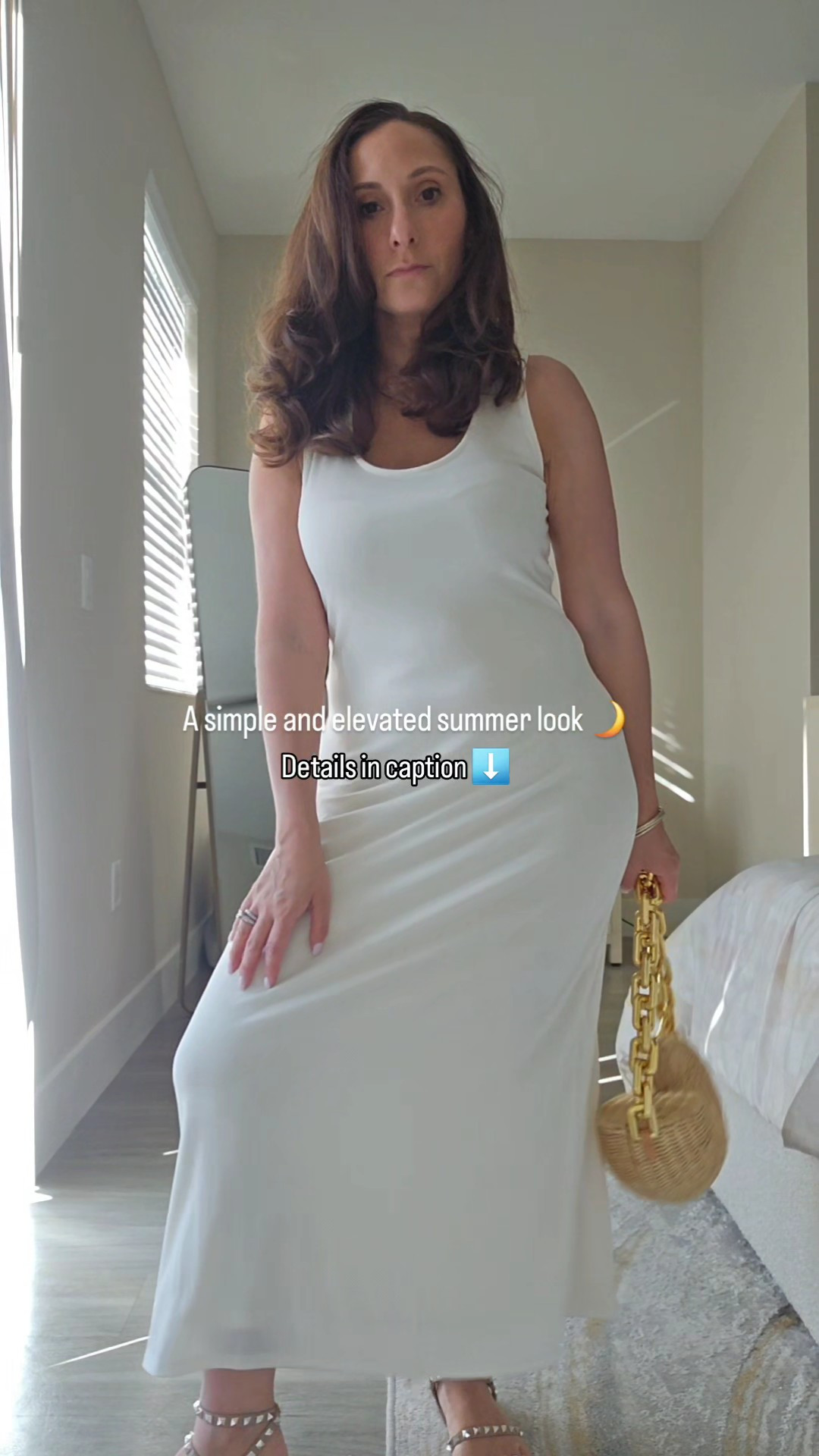 A simple and elevated summer look 🌙Wearing size xs in the dress and size 6 in the sandals Steve Madden Sandal, Summer Dress, Poolside, Summer Outfits 

#LTKSeasonal #LTKOver40 #LTKStyleTip