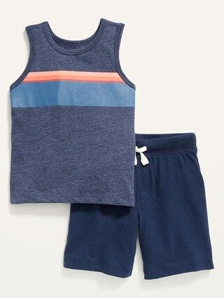 Tank Top &#x26; Sweat Shorts Set for Toddler Boys | Old Navy (US)