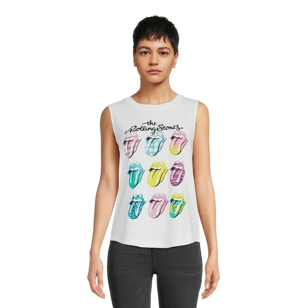 Time and Tru Women's Graphic Print Band Tank Top | Walmart (US)