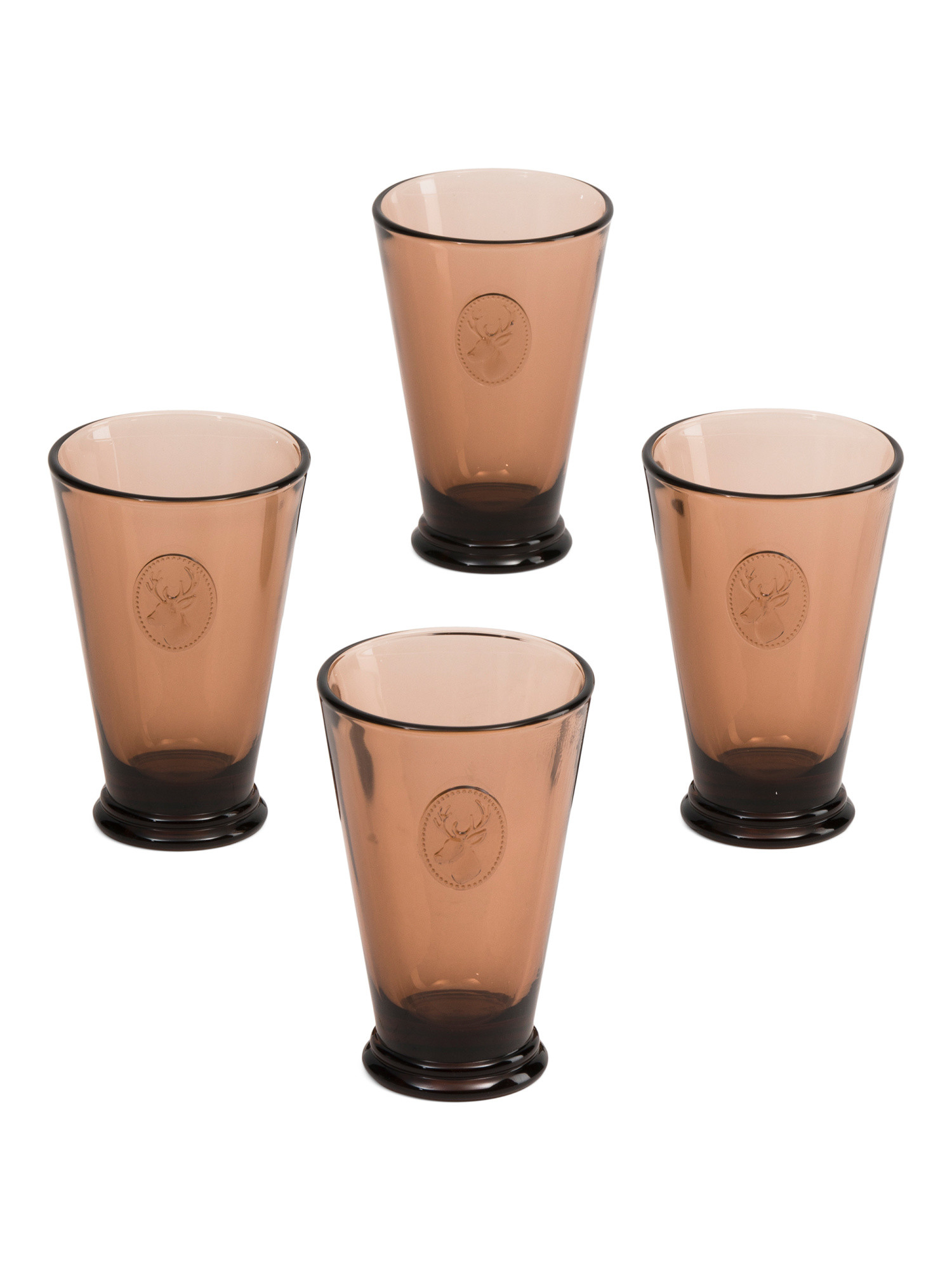 Made In France 4pk Alpine Stag Long Drink Glasses | TJ Maxx
