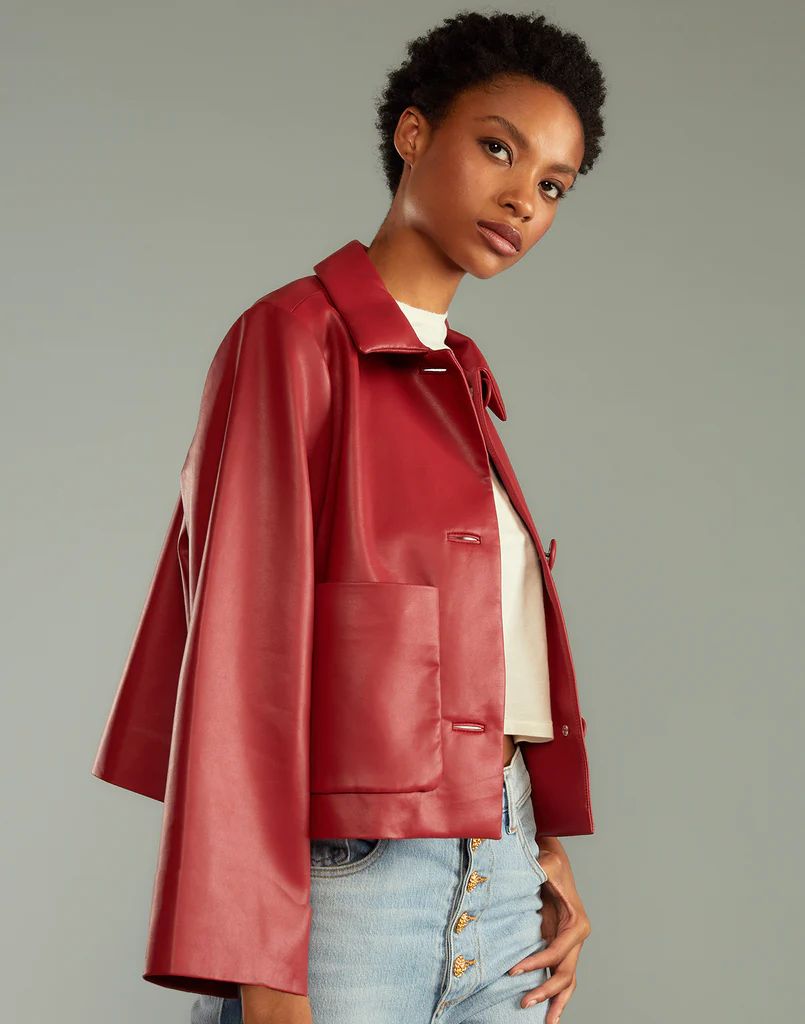 Vegan Leather Jacket | Cynthia Rowley