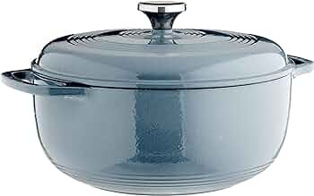 Lodge EC6D34 Enameled Dutch Oven, 6 Qt, Storm Blue | Amazon (US)