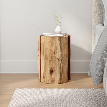Tree Stump Side Table (12"–15") | West Elm (US)