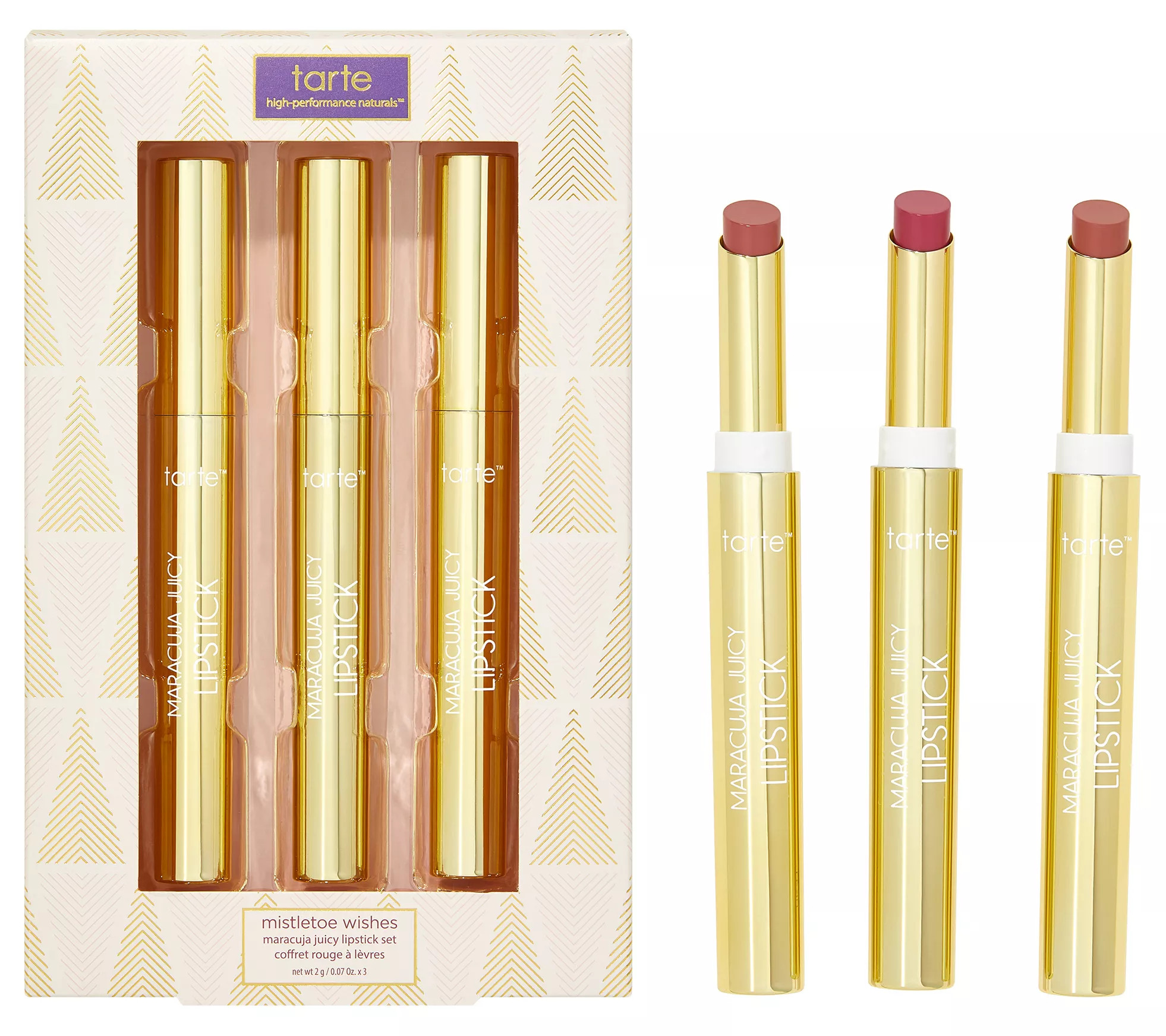 tarte Mistletoe Wishes Maracuja Juicy Lipstick Trio - QVC.com | QVC
