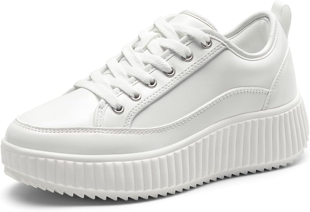 DREAM PAIRS Women Platform Chunky Lightweight Comfortable Casual Lace-Up Sky Walking Fashion Snea... | Amazon (US)