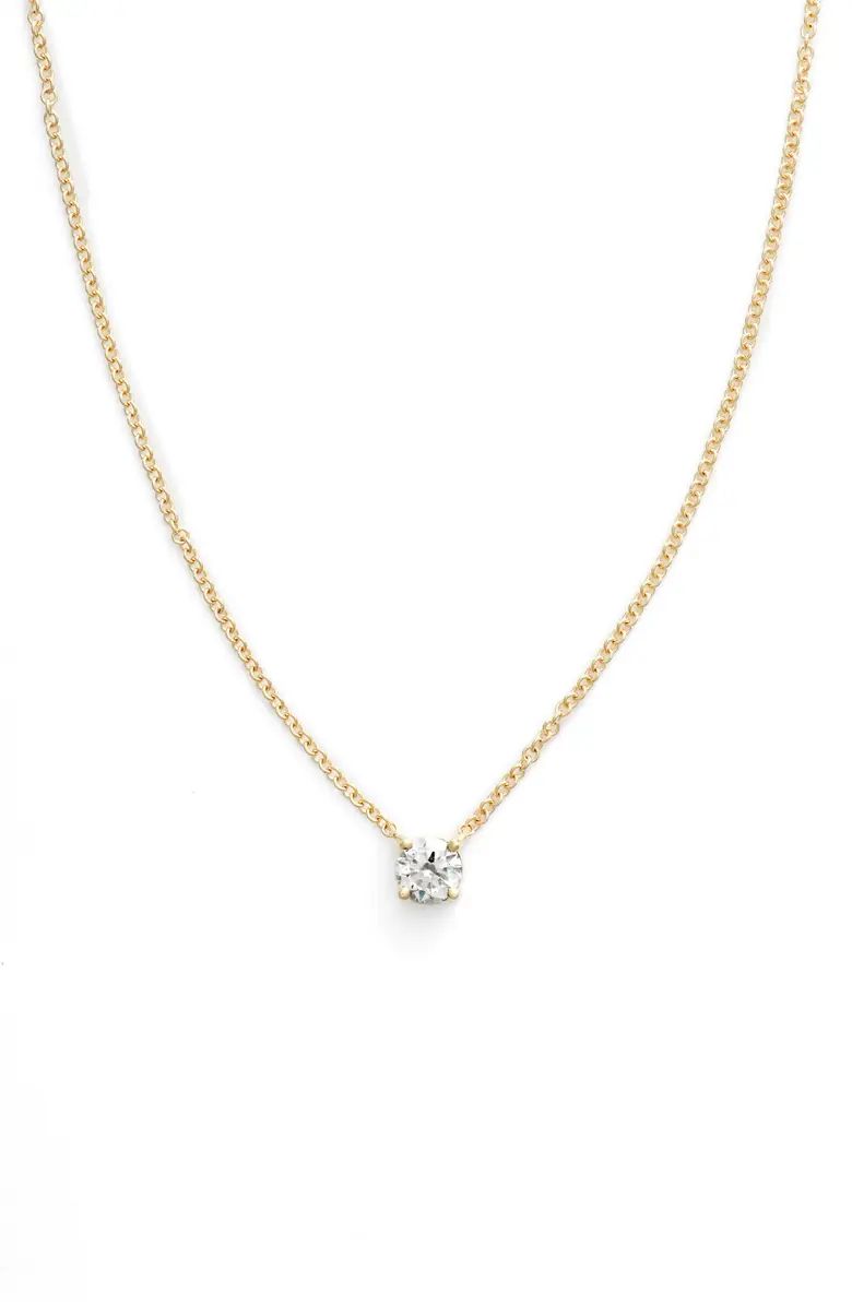 Liora Solitaire Diamond Pendant Necklace | Nordstrom