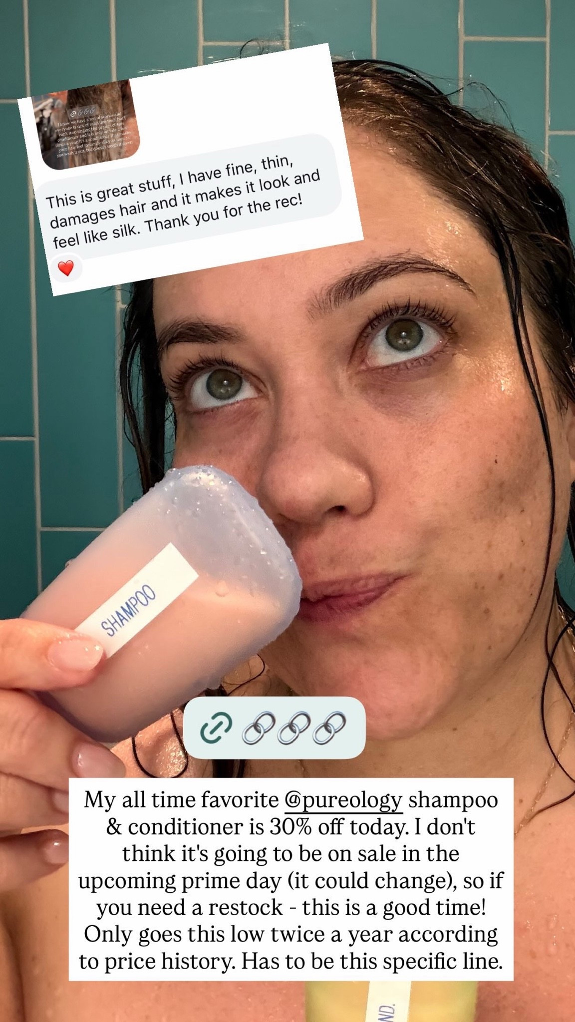 My all-time favorite shampoo + conditioner is 30% off on Amazon today! If you want to try this or need to restock, the price only goes this low twice a year, so now is the time! It really makes my fine/thin hair look and feel so healthy and silky.

#LTKSaleAlert #LTKselfcare #LTKBeauty