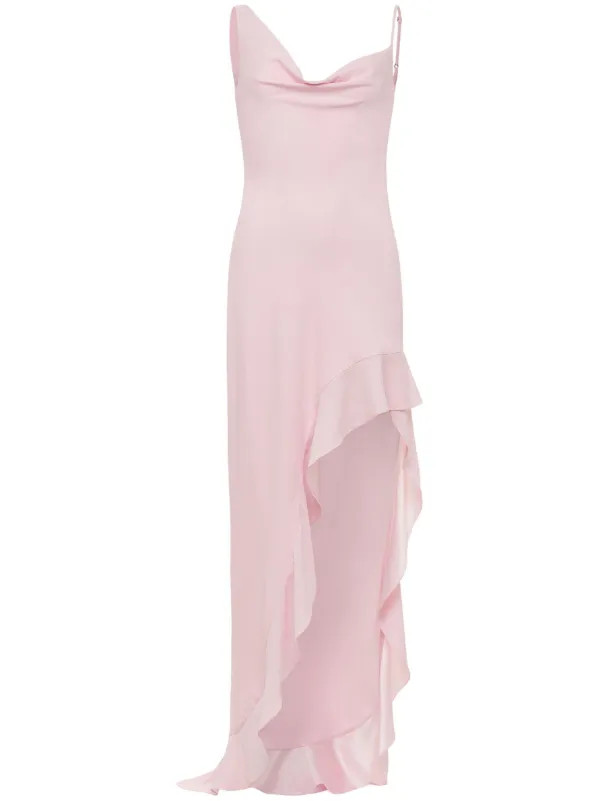 AZEEZA Daphne Asymmetric Charmeuse Gown - Farfetch | Farfetch (CN)