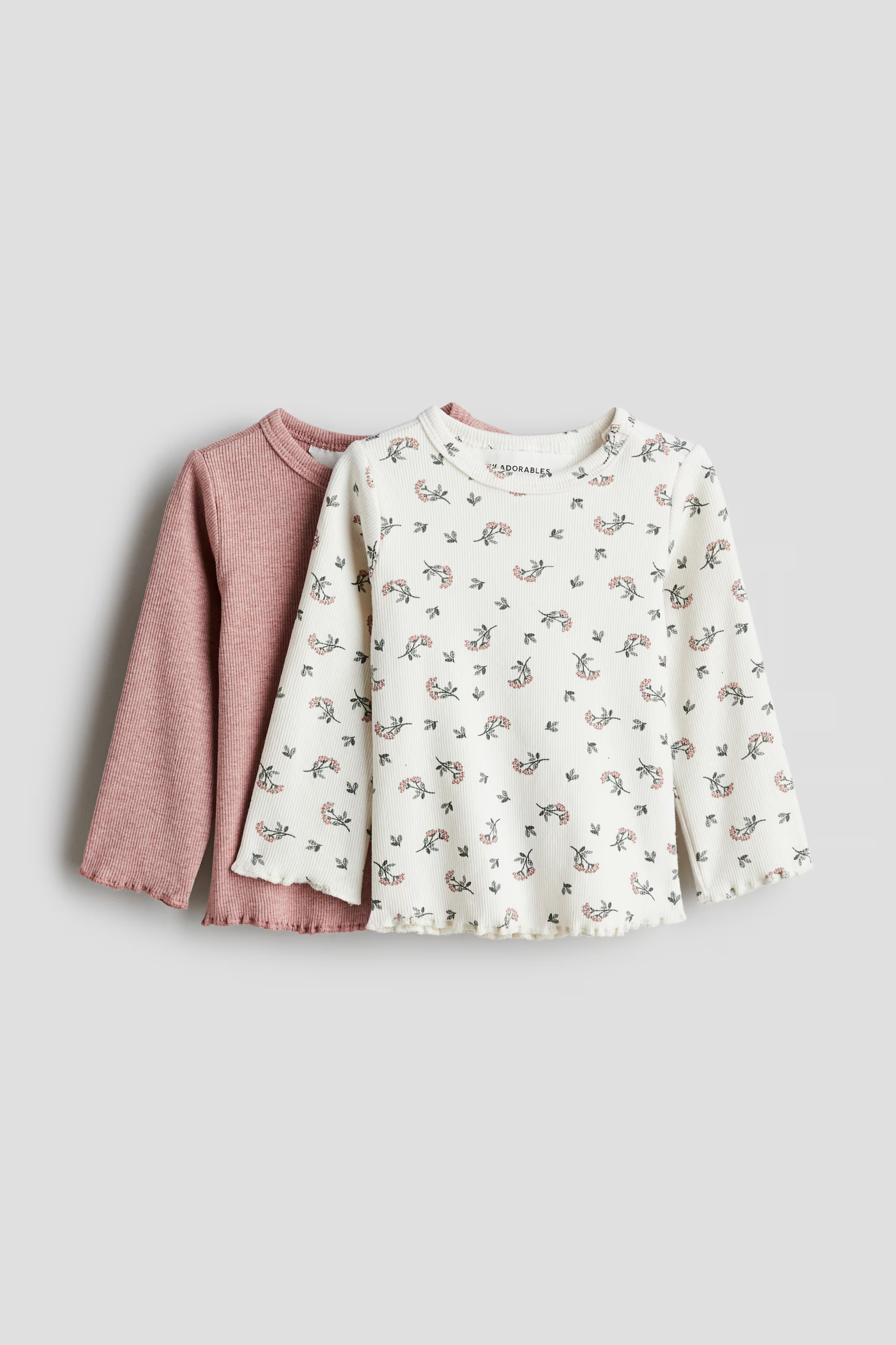 2-pack Ribbed Cotton Tops | H&M (US + CA)