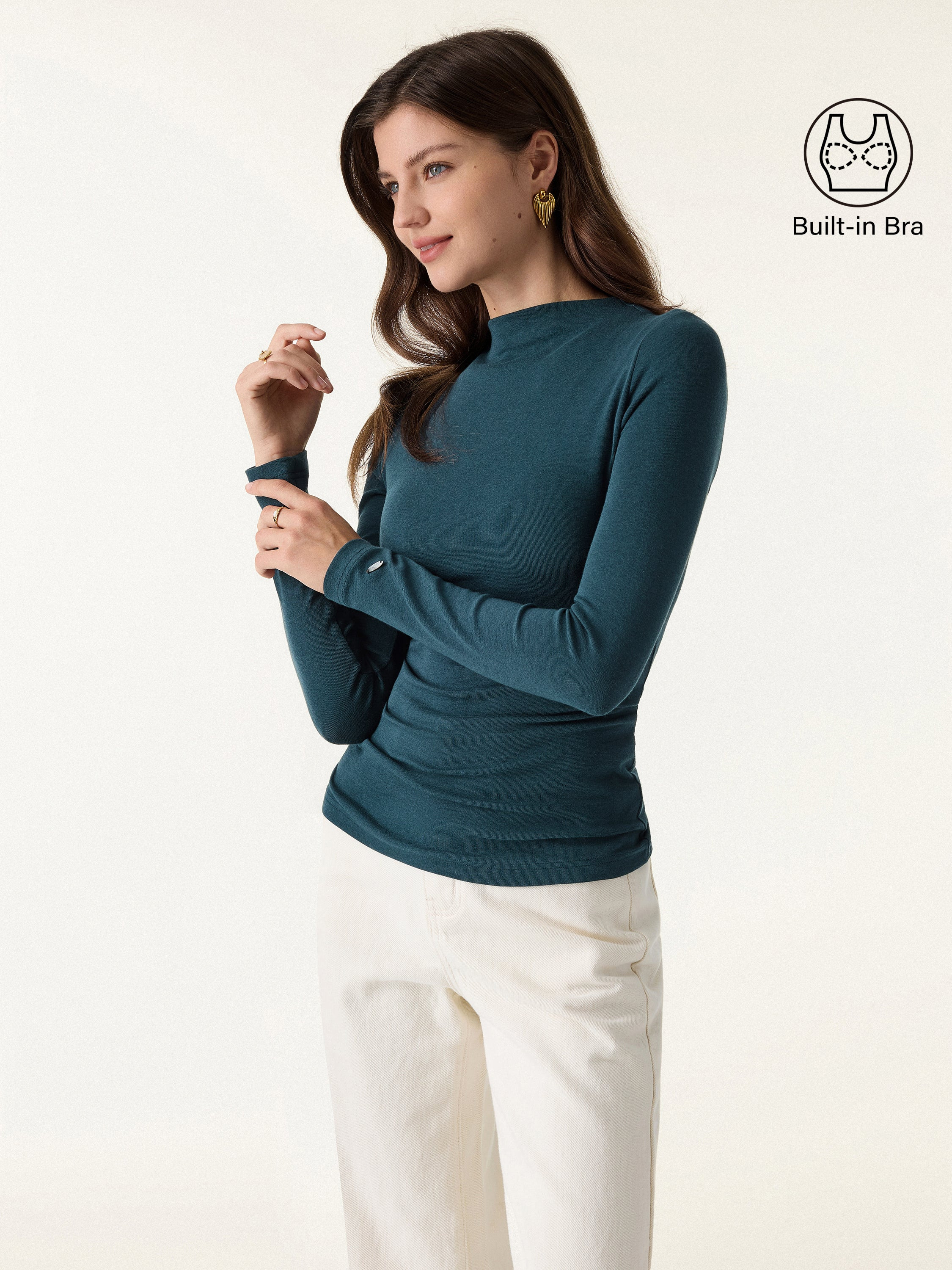 LiteWarm Mockneck Long Sleeve Brami | OGLmove