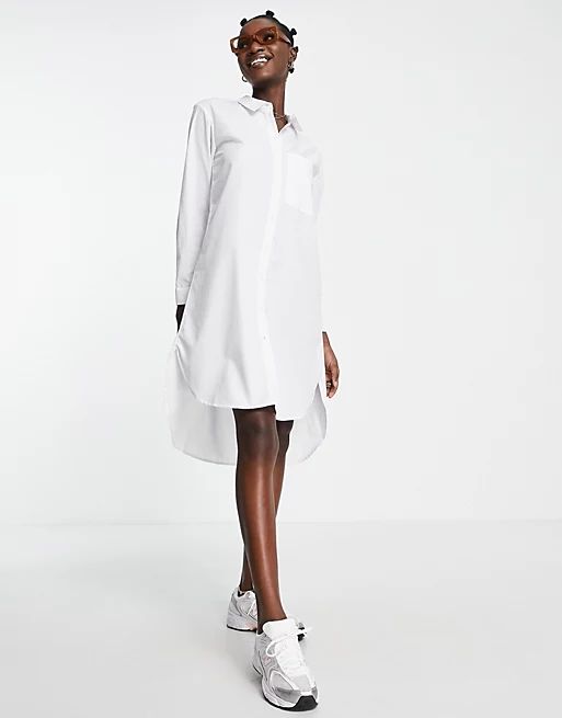 Vero Moda shirt dress in white | ASOS (Global)