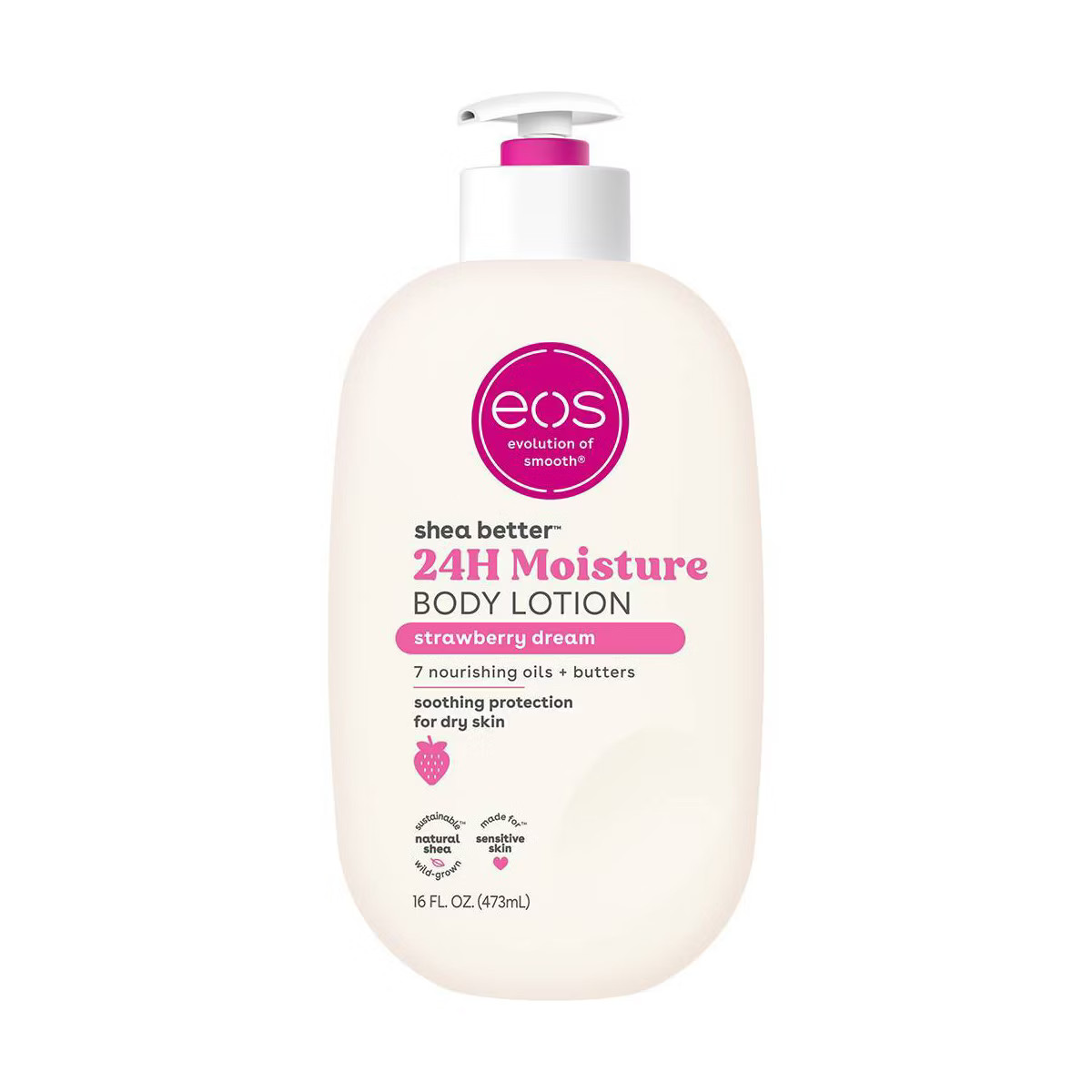 eos Shea Better 24H Moisture Body Lotion - Strawberry Dream - 16oz | Target