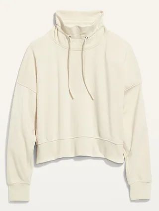 Oversized Mock-Neck Sweatshirt for Women | Old Navy (US)