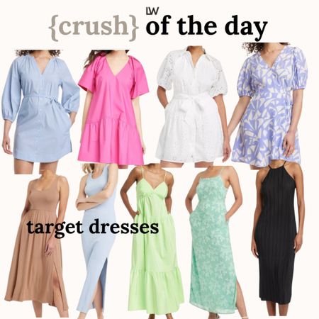 crush of the day… these amazing dress new arrivals from Target! Mini, midi, maxi and all of the fun colors 🩷🫶🏻

#LTKfindsunder50 #LTKstyletip