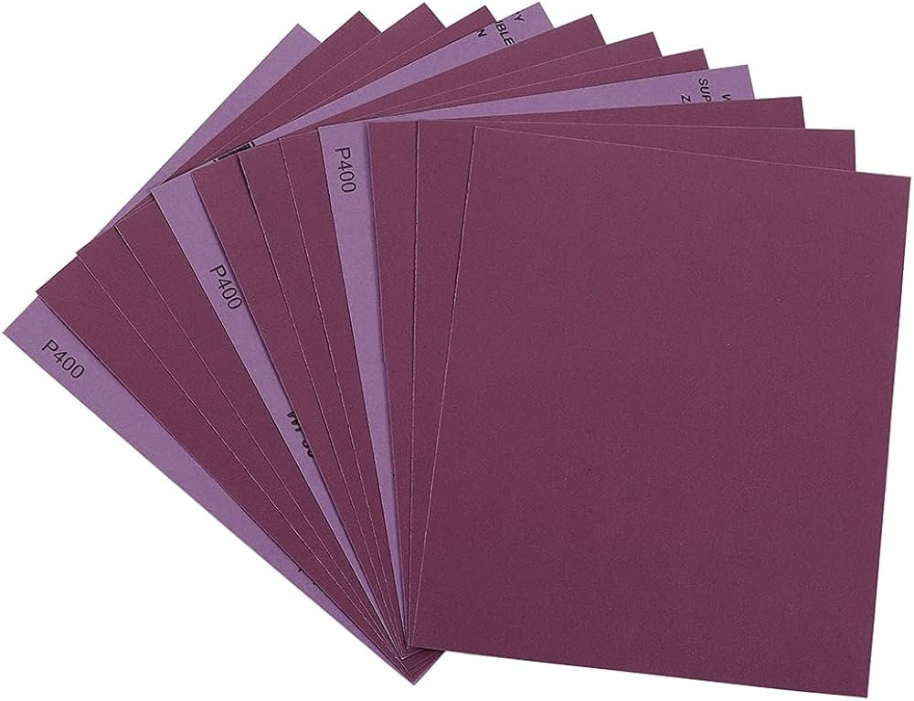 Sandpaper 400 Grit, Wet Dry Sanding Sheets 9 x 11 Inch, Advanced White Fused Alumina Abrasive San... | Amazon (US)