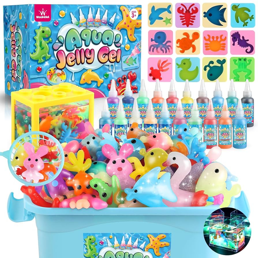 wookidel Magic Water Elf Toy Kit, Aqua Fairy Water Gel Kit with 20PCS Magic Gels and Animal Molds... | Amazon (US)