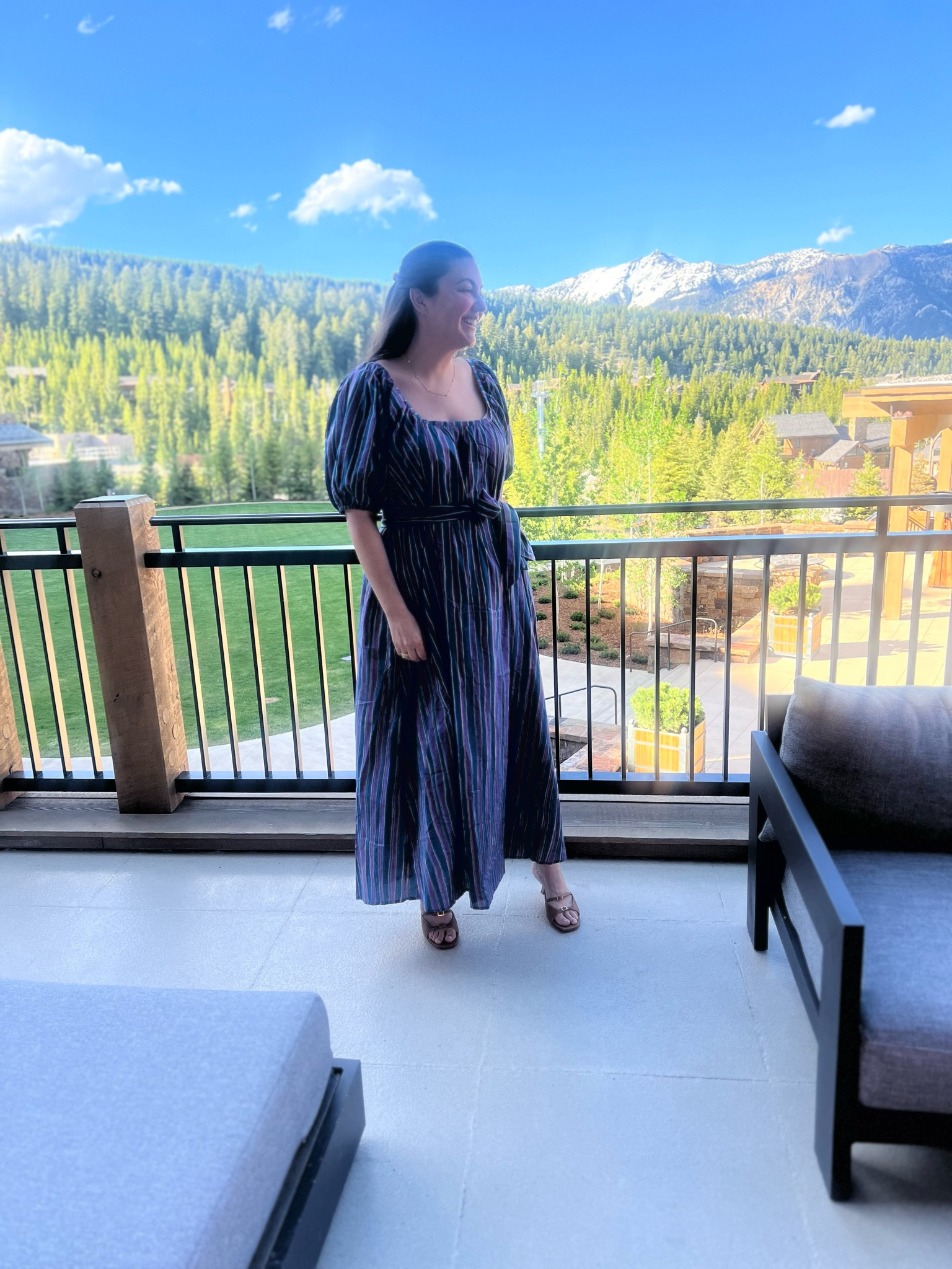 My Natalie Martin dress that I wore last weekend in Montana. It is easy to throw on, flattering, and love the pattern. 