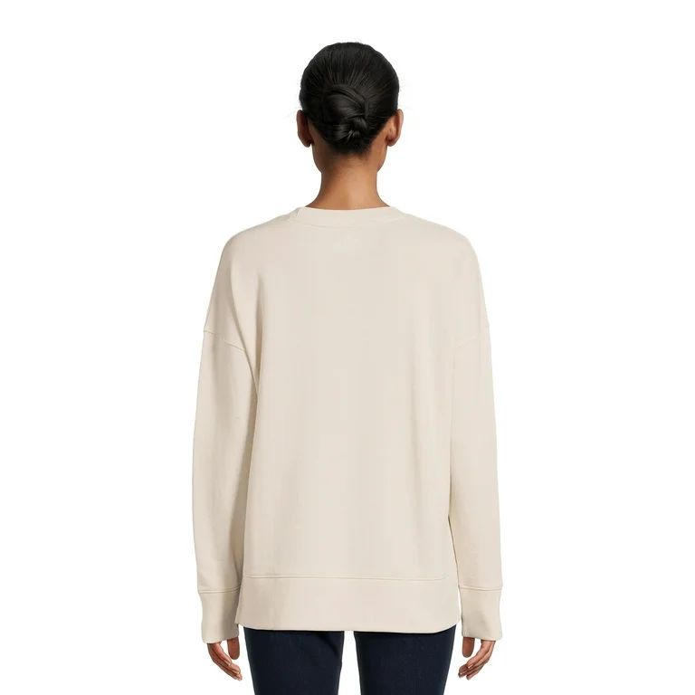 Time and Tru Women's High Low Pullover Sweatshirt, Sizes S-3XL - Walmart.com | Walmart (US)