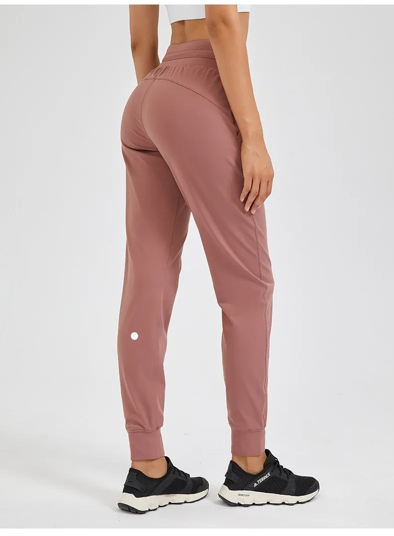 LL Yoga Wear Women's Jogging Pants Ready to Pull Rope Stretchy High Waist Training Strap Pants | DHGate