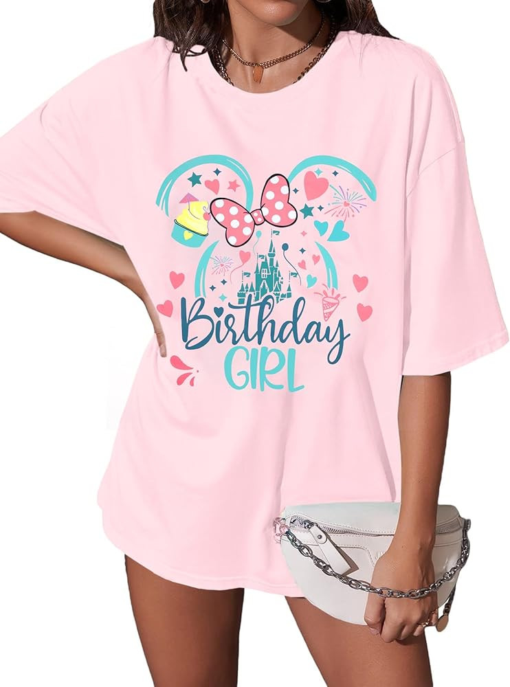 Birthday Shirts Oversized T-Shirt Graphic Tees | Amazon (US)