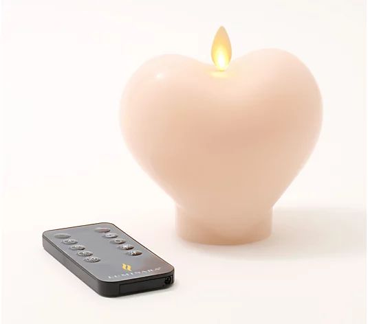 Luminara Indoor Flameless Heart Figural LED Candle | QVC