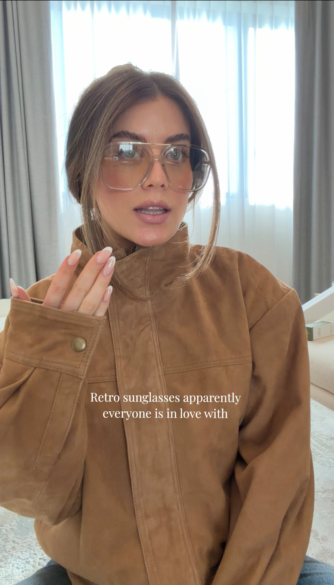 Retro designer sheer sunglasses. Fell in love with these for a summer look. But watch my full video on them on my IG. 

#LTKdayinmylife #LTKootd #LTKgrwm