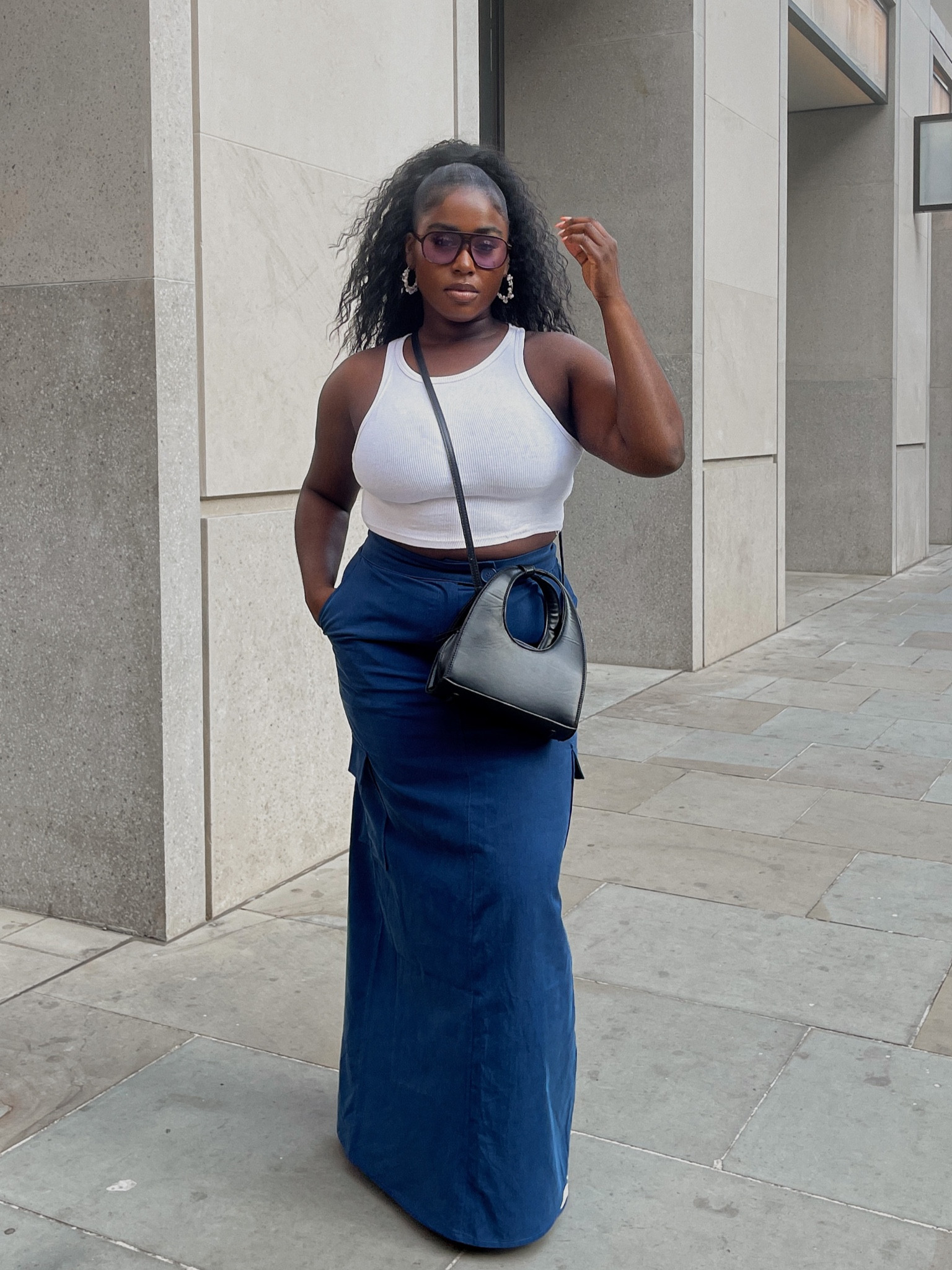 Loving this cargo maxi skirt!  

WEARING: 
size M

BEST COLOUR TO PAIR WITH: 
white! I would always go in with a white top x 

#LTKstyletip #LTKcurves #LTKeurope