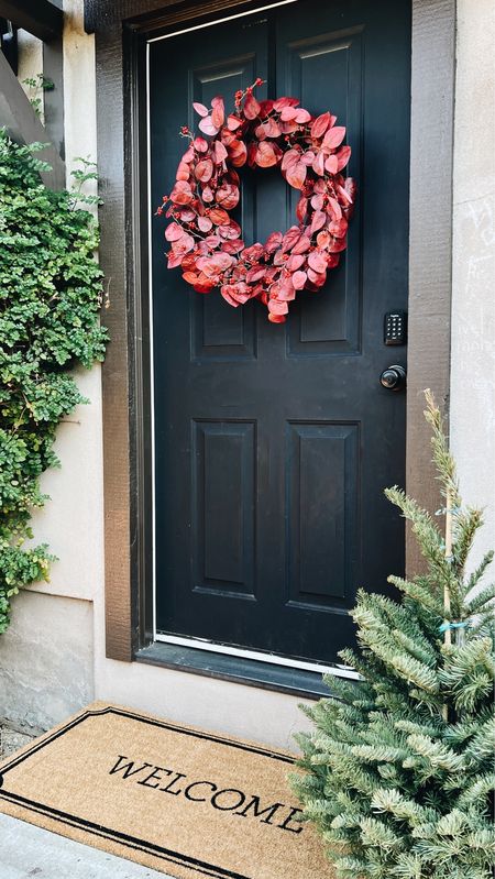 The prettiest oversized wreath ever! 😍
-
Target studio McGee holiday decor - Christmas decor - Christmas wreath - front door wreath - red leaves and berries wreath - affordable home decor - large wreath target - affordable wreath - entryway decor - welcome mat large - oversized doormat - entryway mat large - studio McGee entryway decor 

#LTKhome #LTKHoliday #LTKfindsunder50
