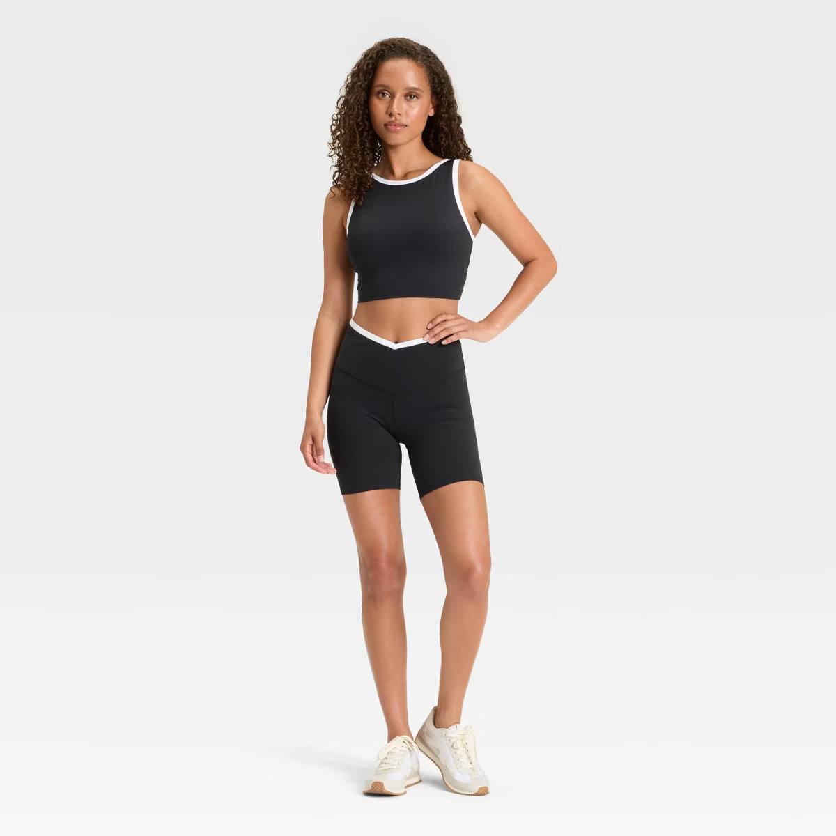 Women's Contrast Longline Sports Bra - JoyLab™ | Target