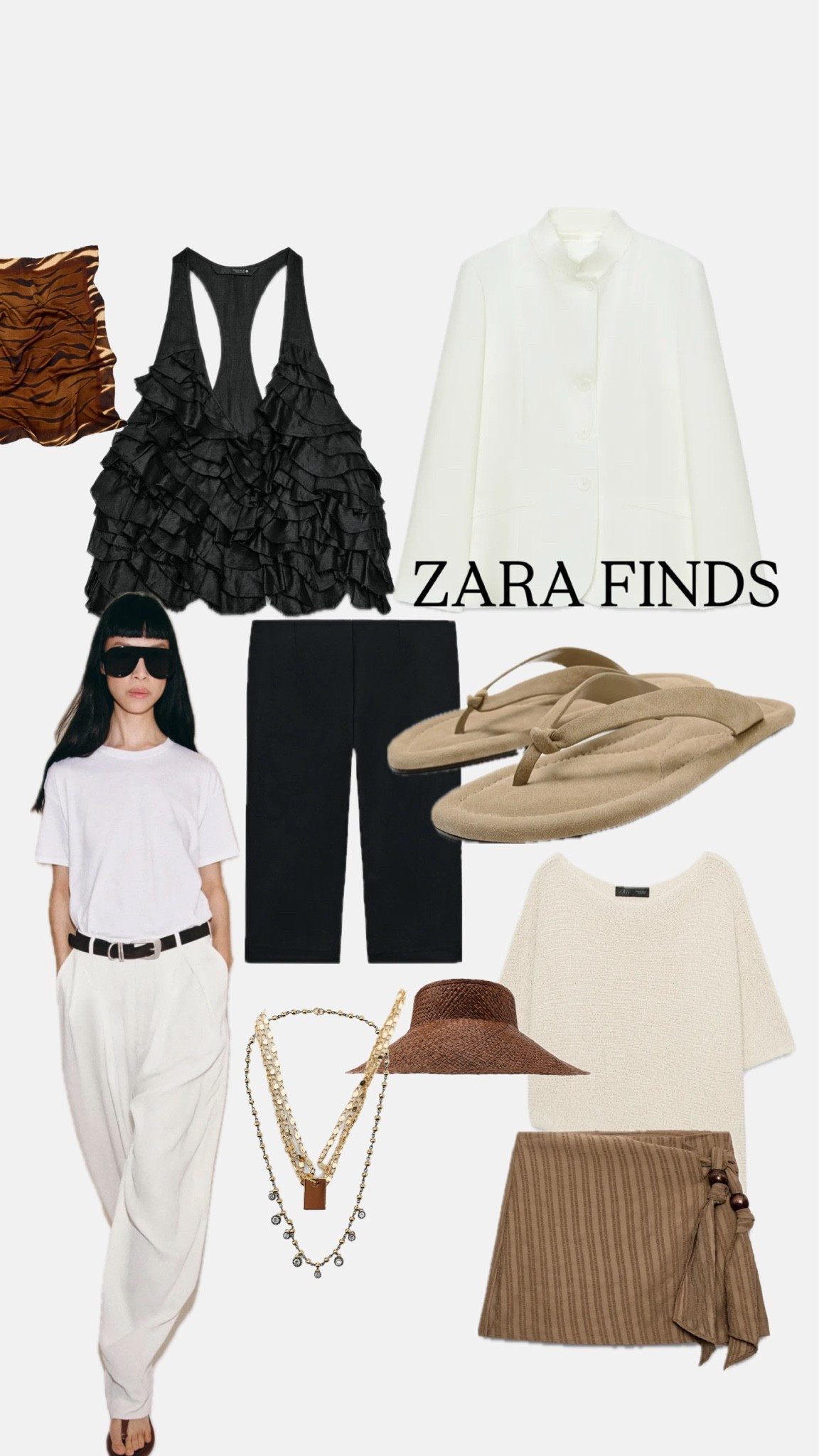 NEW IN ZARA 

SUMMER OUTFITS SANDALEN HUT WEISSE HOSE MONOCHROME OUTFIT CAPRIHOSE RACERBAG

#LTKdeutschland #LTKstyletip #LTKsummer