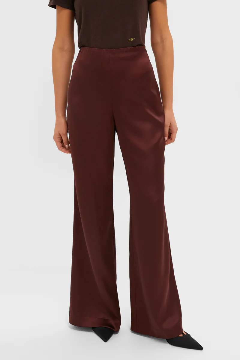 Chocolate Satin Deja Pants | Tuckernuck (US)