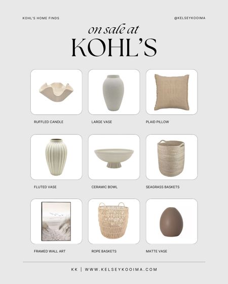 Neutral, organic, and affordable home decor finds from Kohl’s! 😍 all on sale with code SAVE20 at checkout!

#LTKsalealert #LTKhome #LTKfindsunder50