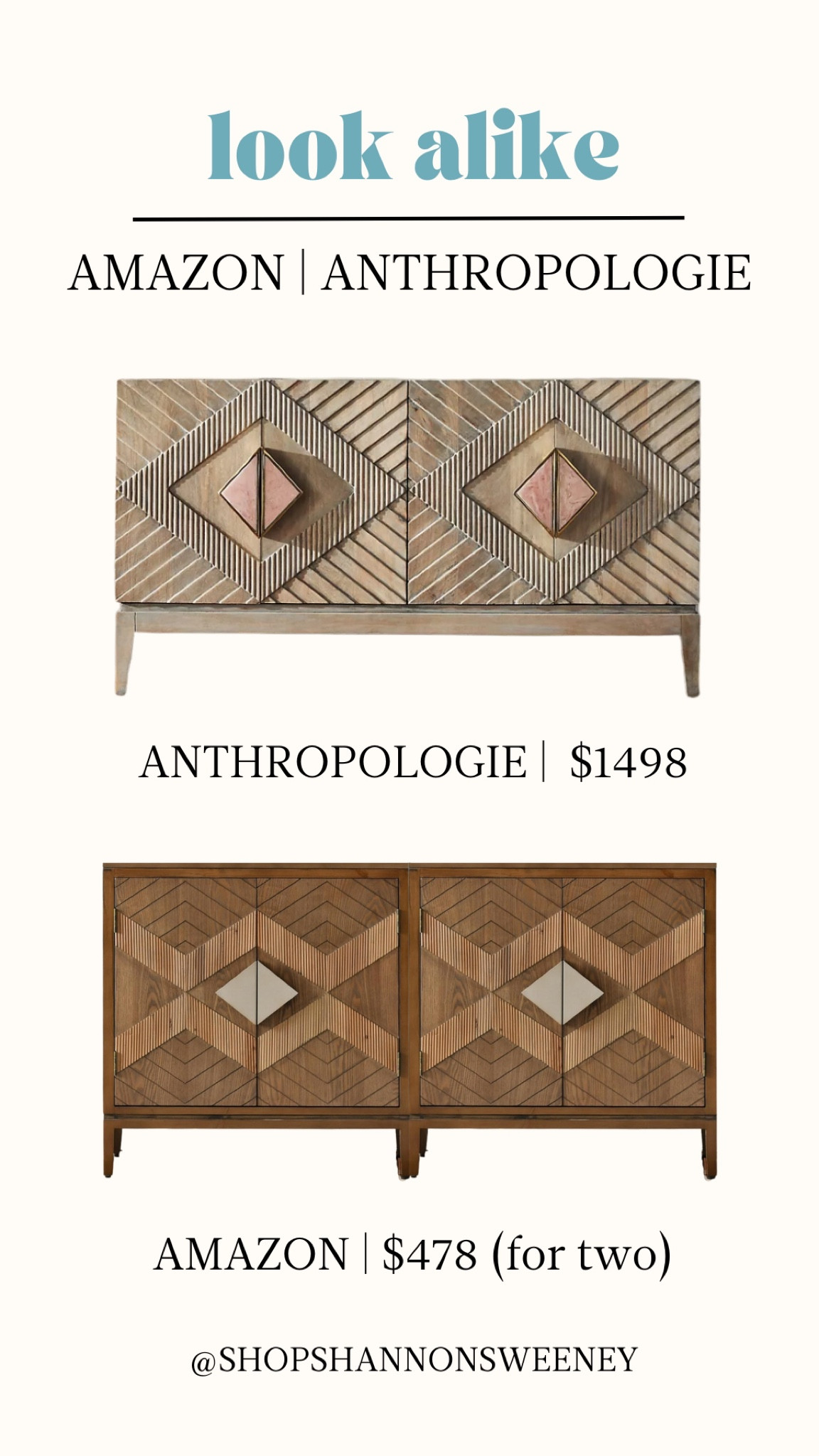 Look alike| Anthropologie buffet lookalike on Amazon ✨

#LTKU #LTKstyletip #LTKhome