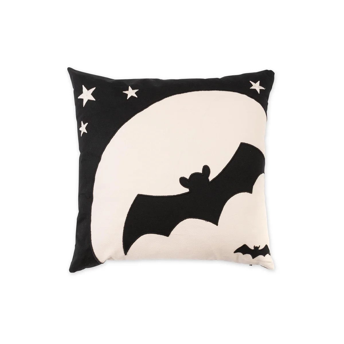 Indoor/Outdoor Halloween Night Bat Cotton Throw Pillow | Plow & Hearth