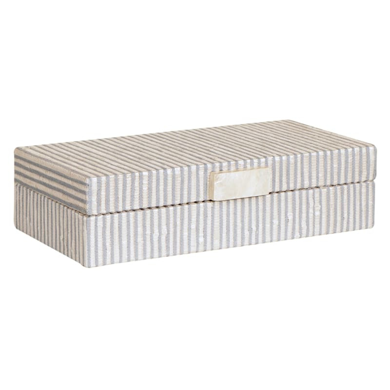 Grace Mitchell Blue Water Hyacinth Box, 11x3 | At Home