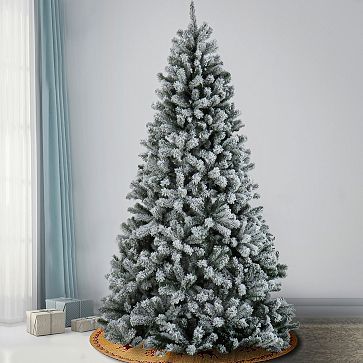 Faux Snowy North Valley Spruce Tree - 7.5' | West Elm (US)