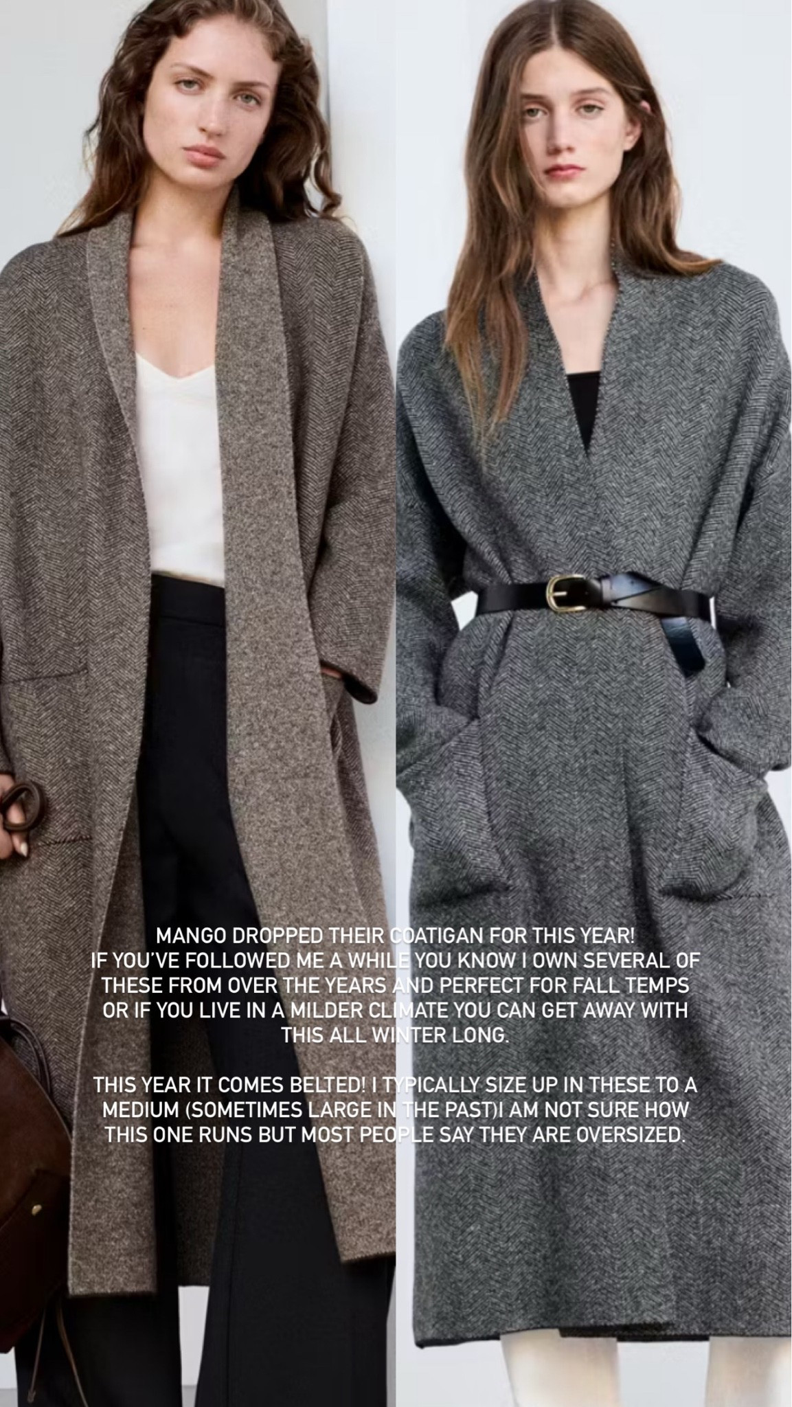 Mango Knit Coatigan! These are the best for fall or milder climates all winter long! 30% off $230 with code MNG30