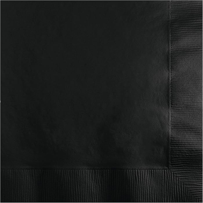 Creative Converting Party Tableware 2-Ply Luncheon Napkin, Party Supplies, One Size, Black Velvet... | Amazon (US)