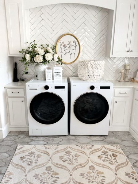 Laundry room decor, floral rug coming soon to my collection at Walmart 

#LTKSeasonal #LTKHome