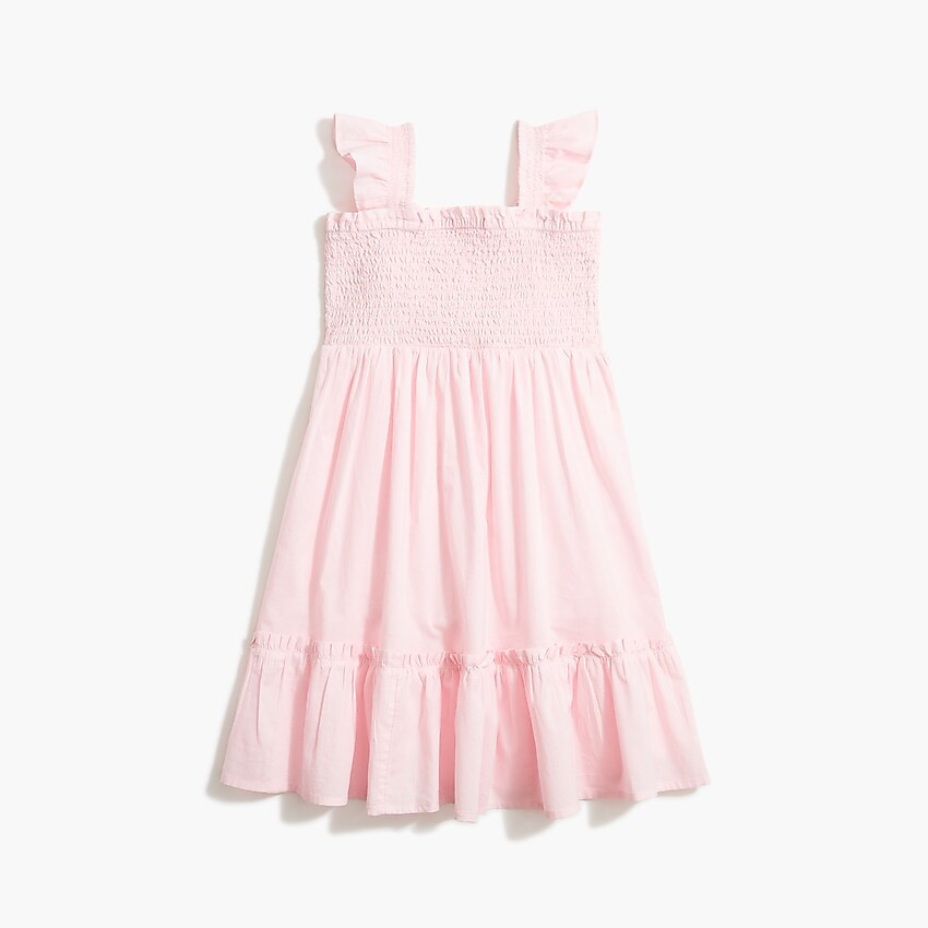 Factory: Girls' Ruffle-sleeve Tiered Dress For Girls | J.Crew Factory