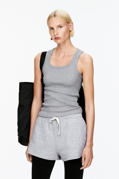 Ribbed Tank Top – Grey Melange – Women – ARKET GB | Arket UK