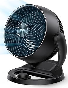 Dreo Fan for Bedroom, 12 Inches, 70ft Powerful Airflow, 28db Quiet Table Air Circulator Fans for ... | Amazon (US)