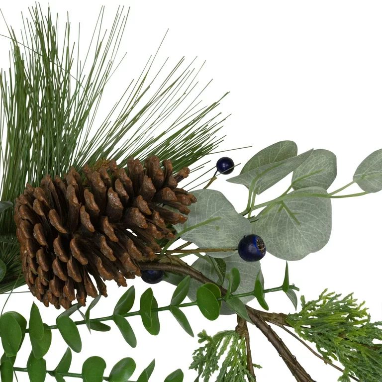 Northlight 5ft Blueberry Eucalyptus Pine Artificial Christmas Garland - Unlit | Walmart (US)