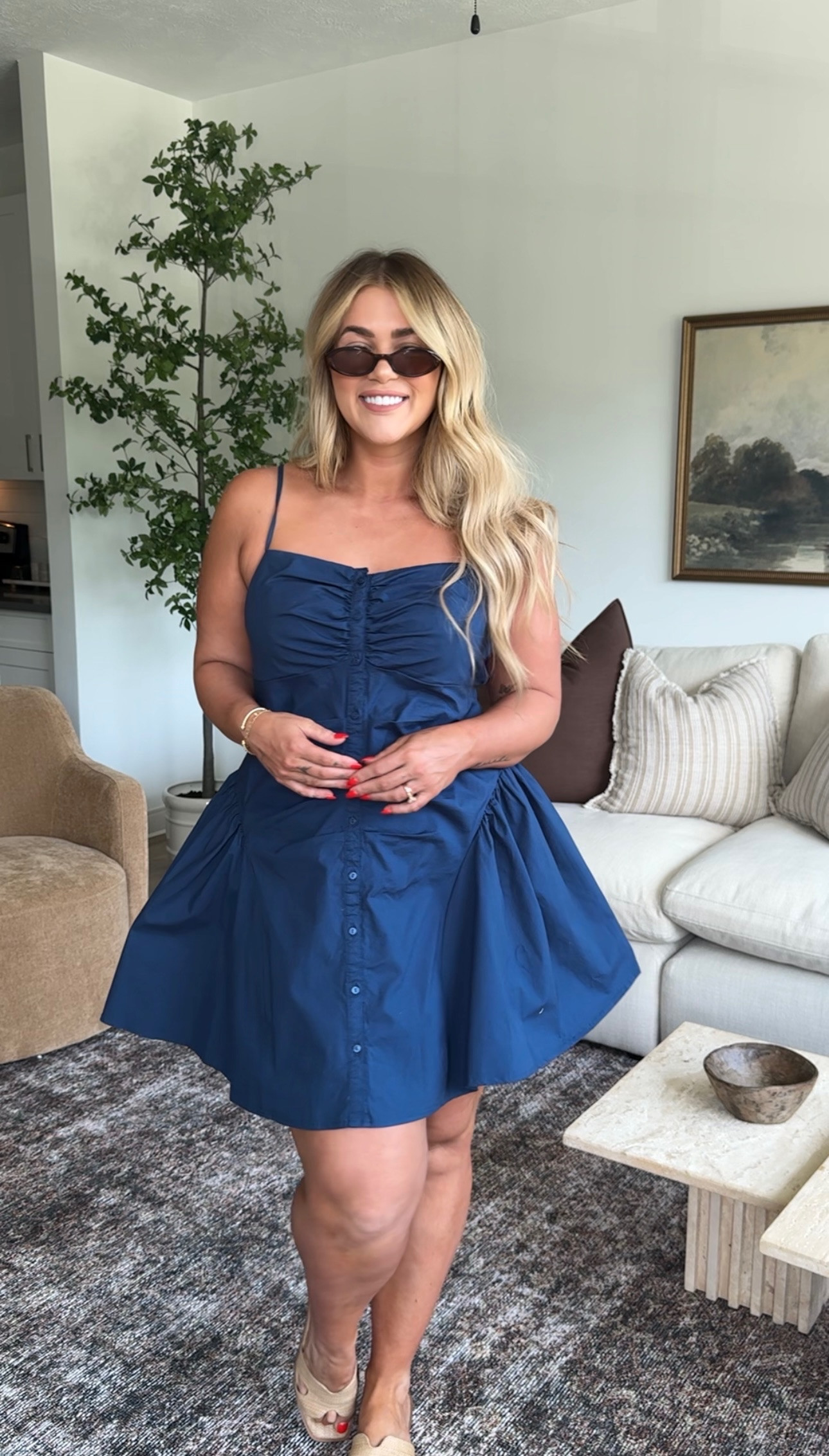 Target dress is so flattering🩵 

#LTKMidsize #LTKSaleAlert #LTKSeasonal