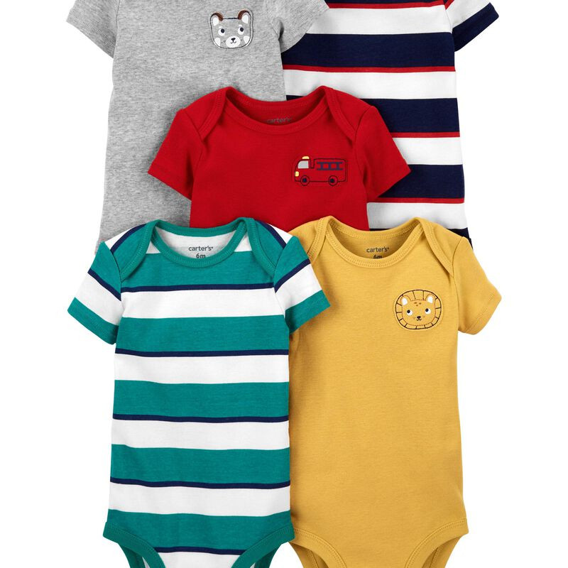5-Pack Short-Sleeve Bodysuits | Carter's